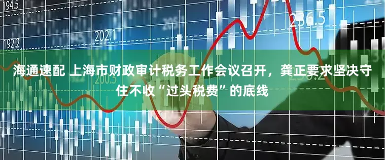 海通速配 上海市财政审计税务工作会议召开，龚正要求坚决守住不收“过头税费”的底线